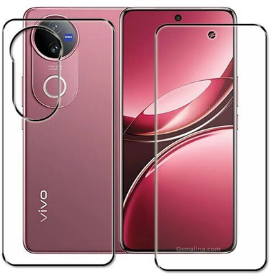 QHOHQ Front and Back Tempered Glass for VIVO V50E(Pack of 1)