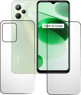 PR SMART Front and Back Tempered Glass for Realme C35(Pack of 2)
