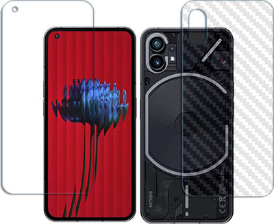 SOMTONE Front and Back Tempered Glass for Nothing Phone 1 FRONT BACK(Pack of 1)