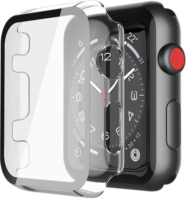 Aenoko Front and Back Tempered Glass for Apple Watch Series 3 Series 2 42mm, Hard PC Case with Tempered Glass Screen Protector Compatible with Apple Watch Series 3 Series 2 42mm, Ultra-Thin Scratch Resistant Overall Protective Cover for iWatch S3/S2, Transparent(Pack of 1) Aenoko Front and Back Tempered Glass for Apple Watch Series 3 Series 2 42mm, Hard PC Case with Tempered Glass Screen Protector Compatible with Apple Watch Series 3 Series 2 42mm, Ultra-Thin Scratch Resistant Overall Protective Cover for iWatch S3/S2, Transparent(Pack of 1)