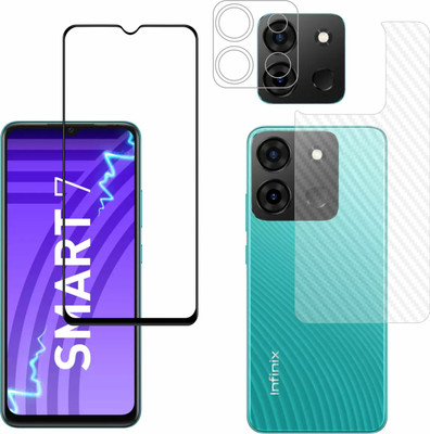 Vatsin Front and Back Tempered Glass for Itel A60(Pack of 3)