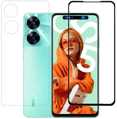 ECMERED Front and Back Tempered Glass for realme C55, Realme C55(Pack of 1)