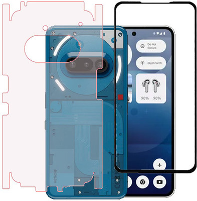 KMPERED Front and Back Tempered Glass for Nothing Phone (3a)(Pack of 1)