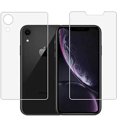 Penvag Front and Back Tempered Glass for Apple iPhone XR(Pack of 2)