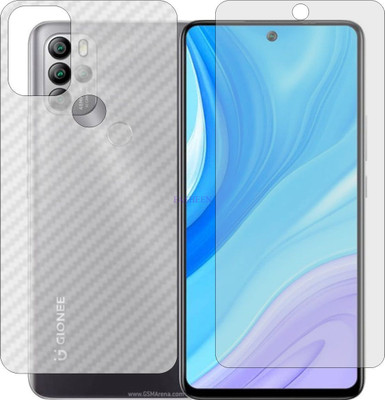 Fasheen Front and Back Tempered Glass for GIONEE M15 (Front Matte Finish & Back 3d Carbon Fiber)(Pack of 2)