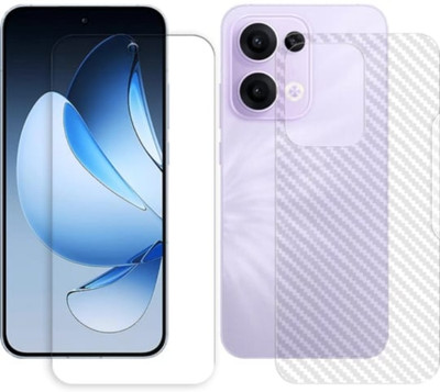 AHWAVEEDA Front and Back Tempered Glass for OPPO RENO 13 5G(Pack of 2)