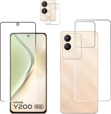 chakoor Front and Back Tempered Glass for vivo Y200 5G(Pack of 3)