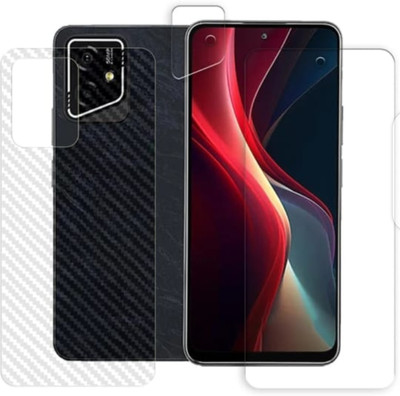 DOWRVIN Front and Back Tempered Glass for LAVA YUVA 2 5g(Pack of 3)