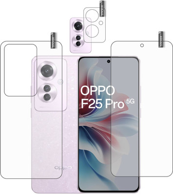 BOMGUARD Front and Back Tempered Glass for OPPO F25 Pro 5G With Camera Lens Protector, OPPO F25 PRO CAMERA LENS(Pack of 3)