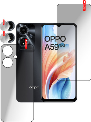 ARKEIS Front and Back Tempered Glass for OPPO A59 5G(Pack of 3)