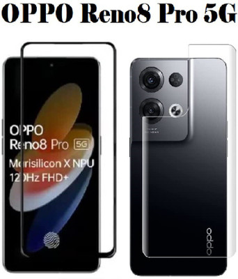 LIKEDESIGN Front and Back Tempered Glass for OPPO Reno8 Pro, OPPO Reno8 Pro 5G, OPPO Reno 8 Pro(Pack of 2)