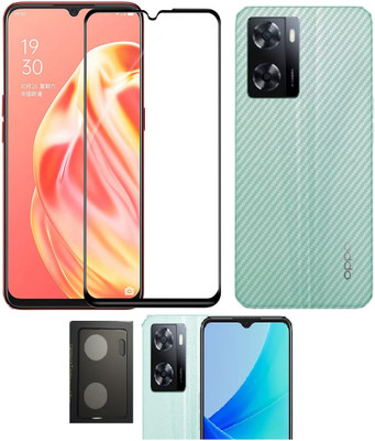 COVER CAPITAL Front and Back Tempered Glass for Oppo A57 5G(Pack of 3)