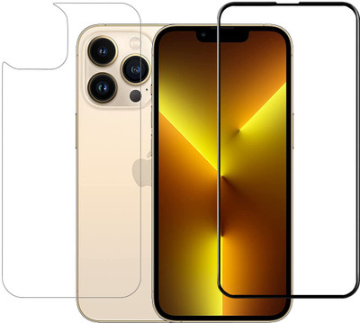YOGKREETI Front and Back Tempered Glass for Apple iPhone 13 Pro Max(Pack of 2)