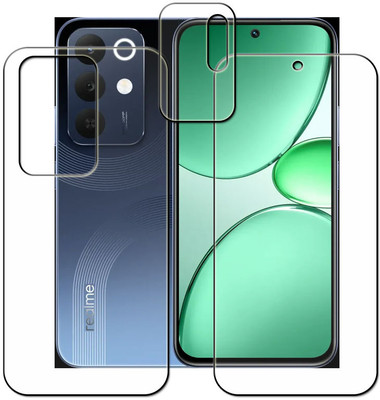 tombik Front and Back Tempered Glass for 29fs-Realme 15x 5G-fb,lens(Pack of 3)
