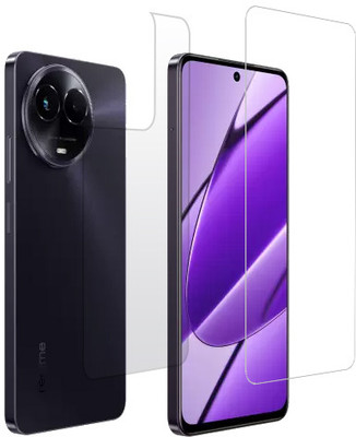 KMPERED Front and Back Tempered Glass for Realme 11, Realme 11x(Pack of 2)