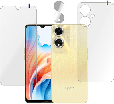 PONDRIK Front and Back Tempered Glass for OPPO A59 5G(Pack of 3)