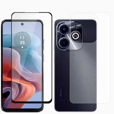 Ten To 11 Front and Back Tempered Glass for Infinix Hot 40i(Pack of 2)