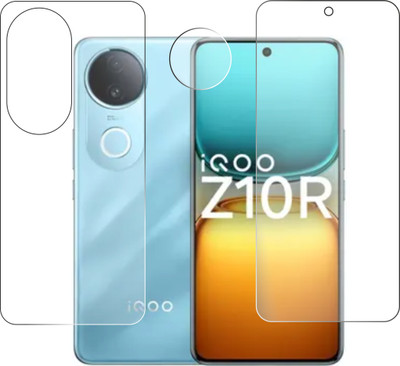 chakoor Front and Back Tempered Glass for IQOO Z10R 5G(Pack of 3)