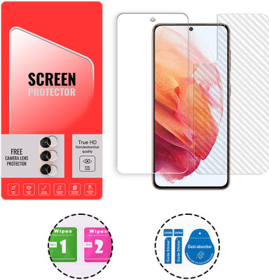 ARBAN Front and Back Tempered Glass for Samsung Galaxy S21 5G (1 FREE CAMERA LENS) WITH FRONTBACK SCREEN PROTECTOR(Pack of 1)