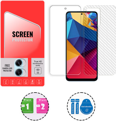 SOMTONE Front and Back Tempered Glass for Xiaomi Redmi Note 12 4G (1 FREE CAMERA LENS) WITH FRONTBACK SCREEN PROTECTOR(Pack of 1)