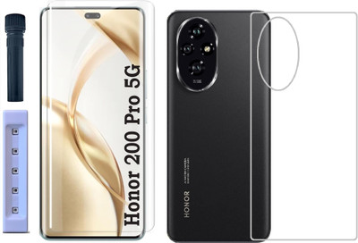 4 YARDS Front and Back Tempered Glass for Honor 200 Pro 5G(Pack of 1)