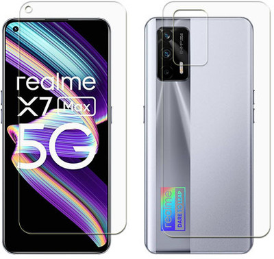 MUTAALI Front and Back Tempered Glass for Realme X7 Max 5G(Pack of 1)