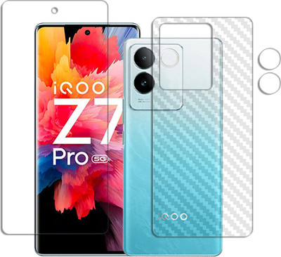 SOMTONE Front and Back Tempered Glass for iQOO Z7 Pro FRONTBACK SCREEN GUARD(Pack of 1)