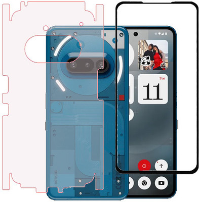 KMPERED Front and Back Tempered Glass for Nothing Phone (3a)(Pack of 1)