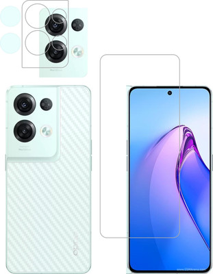 Vatsin Front and Back Tempered Glass for Oppo Reno8 Pro 5G(Pack of 3)