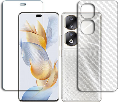 SOMTONE Front and Back Tempered Glass for Honor 90 Pro FRONT BACK(Pack of 1)