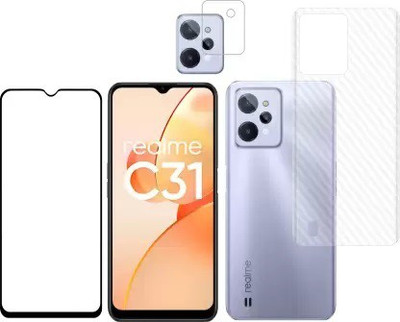 MUTAALI Front and Back Tempered Glass for Realme C31(Pack of 1)