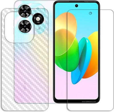 MUTAALI Front and Back Tempered Glass for Tecno Spark 20C(Pack of 1)
