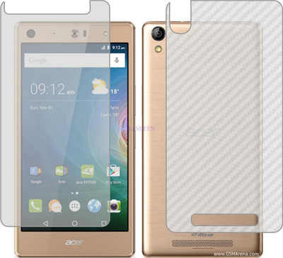 Fasheen Front and Back Tempered Glass for ACER LIQUID X2 (Front Matte Finish & Back 3d Carbon Fiber)(Pack of 2)