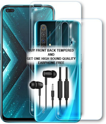 ARBAN Front and Back Tempered Glass for Realme X3 FRONT BACK TEMPERED GLASS BUY AND GET EARPHONE FREE(Pack of 1)