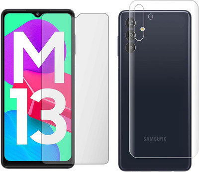4 YARDS Front and Back Tempered Glass for Samsung Galaxy M13 4G (Matte Finish)(Pack of 1)