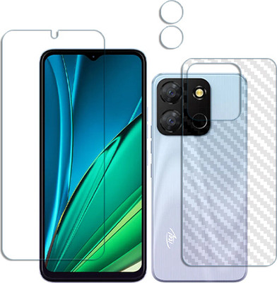 SOMTONE Front and Back Tempered Glass for Itel A60 FRONTBACK SCREEN GUARD(Pack of 1)