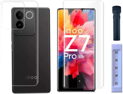 4 YARDS Front and Back Tempered Glass for Iqoo Z7 Pro 5G(Pack of 1)
