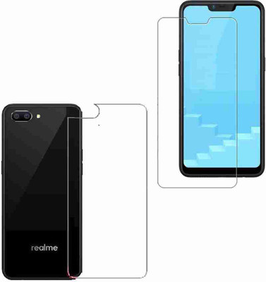 Guardor Front and Back Tempered Glass for Realme C1 Screen Protector 9H Screen Guard Anti Glare Scratch Resistant Front And Back(Pack of 3)