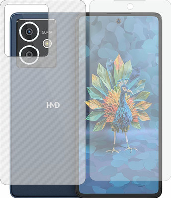 MOBART Front and Back Tempered Glass for Hmd Crest(Pack of 2)