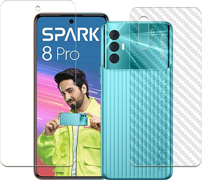ARBAN Front and Back Tempered Glass for Tecno Spark 8 Pro FRONT BACK(Pack of 1)