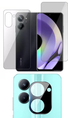 COVER CAPITAL Front and Back Tempered Glass for Realme 10 Pro 5G(Pack of 3)