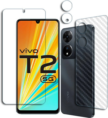 20SKY Front and Back Tempered Glass for vivo T2 FRONTBACK AND CAMERA LENS SCREEN GUARD(Pack of 1)