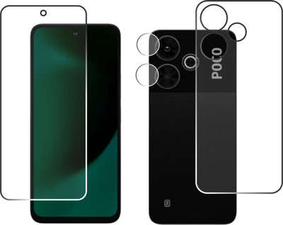 chakoor Front and Back Screen Guard for POCO M6 Plus 5G(Pack of 3)
