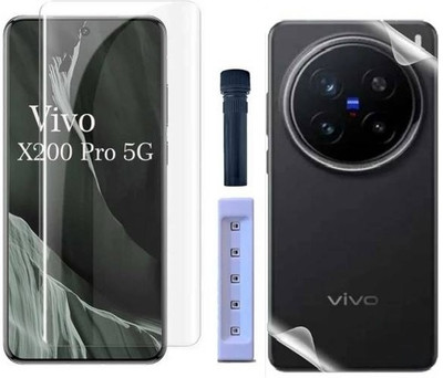 Hyper Front and Back Tempered Glass for Vivo X200 Pro 5G, Vivo X200 Pro(Pack of 1)