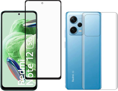 4 YARDS Front and Back Tempered Glass for Redmi Note 12 5G (11-D)(Pack of 1)