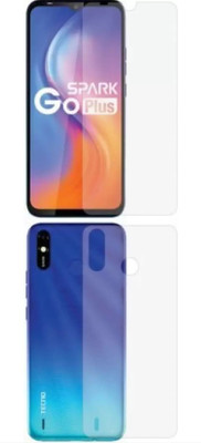 MUTAALI Front and Back Tempered Glass for Tecno Spark Go Plus(Pack of 1)