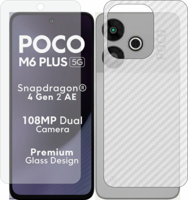 MOBART Front and Back Tempered Glass for Poco M6 Plus 5G(Pack of 2)