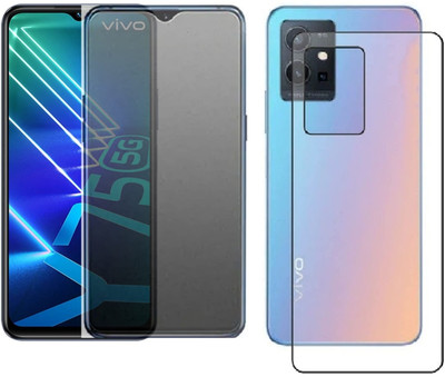 4 YARDS Front and Back Tempered Glass for Vivo Y75 5G (Matte Finish)(Pack of 1)