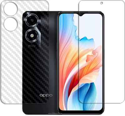 KHWABEEDA Front and Back Tempered Glass for OPPO A2X FRONT AND BACK TEMPERED GLASS(Pack of 2)