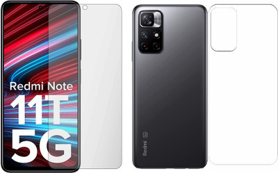 4 YARDS Front and Back Tempered Glass for Redmi Note 11T 5G (Matte Finish)(Pack of 1)
